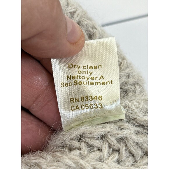 Carson Woman's Alpaca‎ Blend Chunky Layered Sweater Sz Med. Mushroom Color - Picture 5 of 9